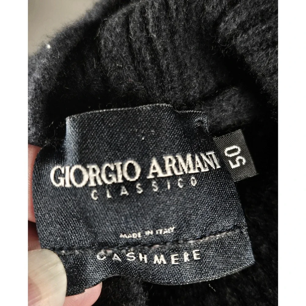 Women's Giorgio Armani‎ Classico Large 100% Cashmere Turtleneck Sweater